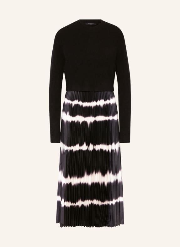 ALLSAINTS Set CURTIS: Kleid und Pullover SCHWARZ/ WEISS