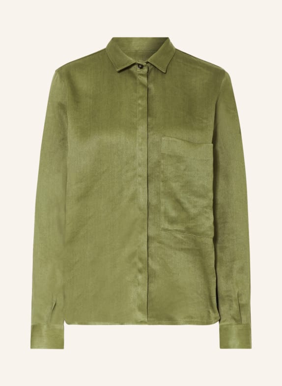 nine:inthe:morning Shirt blouse with linen OLIVE