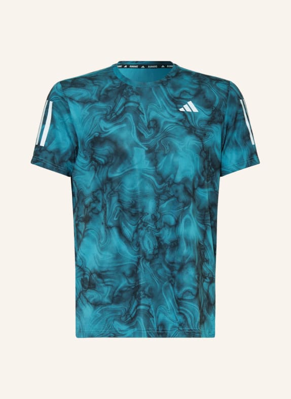 adidas Laufshirt OWN THE RUN PETROL/ SCHWARZ