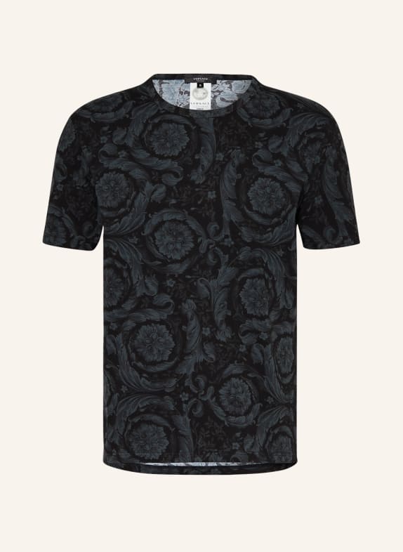 VERSACE T-shirt BLACK/ GRAY