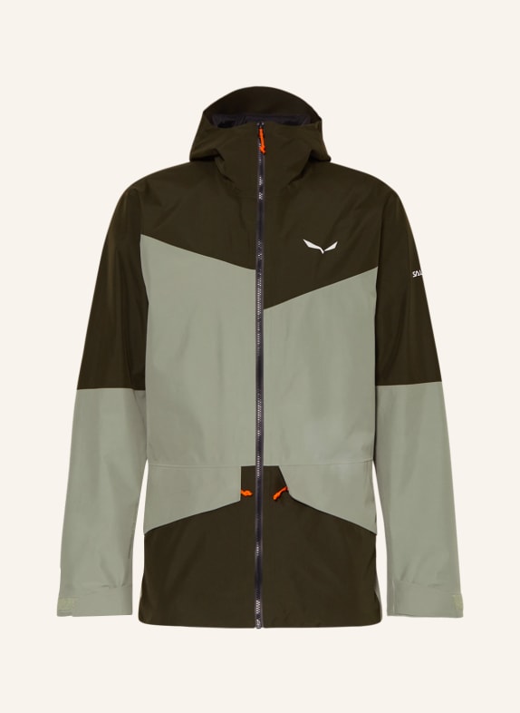 SALEWA Outdoor jacket PUEZ 2L GORE-TEX® OLIVE/ LIGHT GREEN