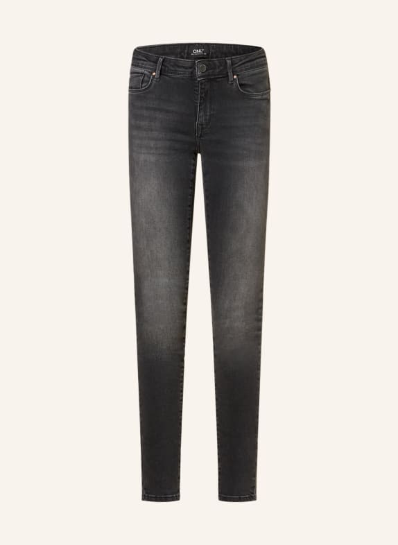 ONLY Jeansy skinny WASHED BLACK