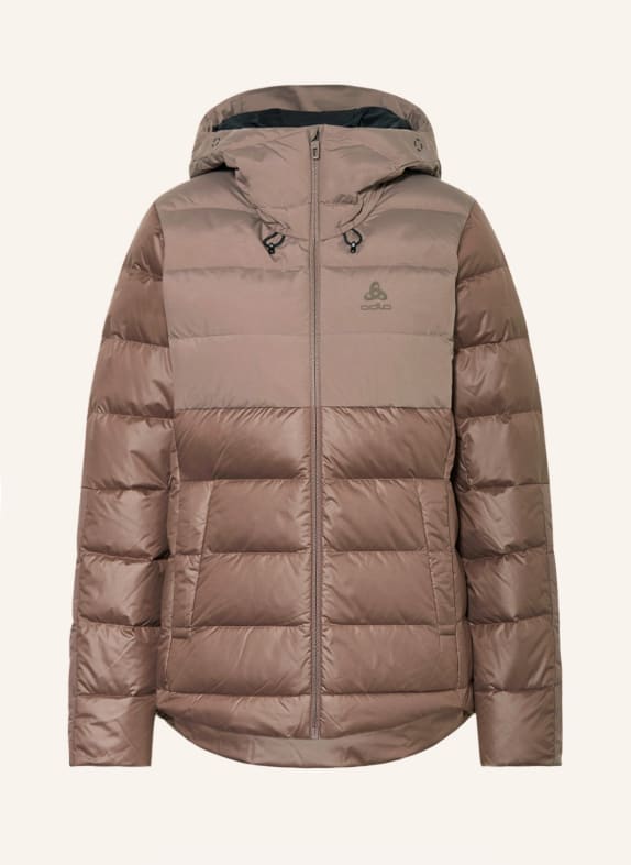odlo Lightweight down jacket SEVERIN N-THERMIC TAUPE
