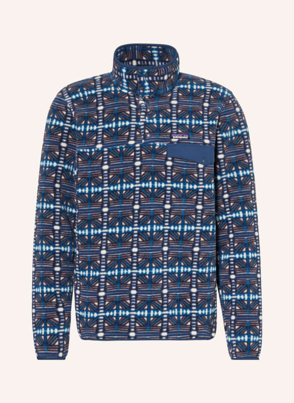 patagonia Fleece sweater SYNCHILLA® SNAP-T® BLUE/ WHITE/ DARK GRAY