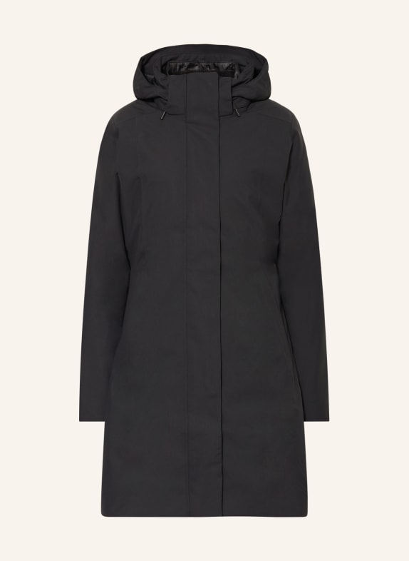 patagonia 2-in-1 rain coat with down jacket BLACK
