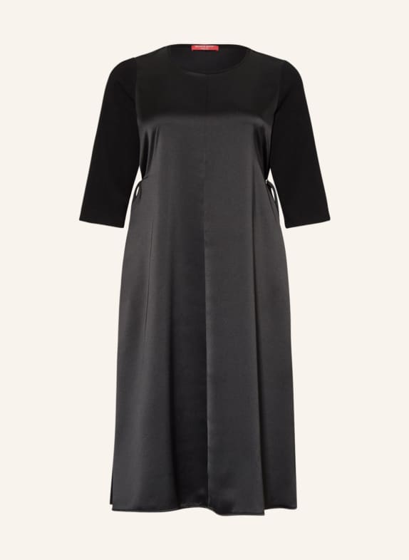 MARINA RINALDI SPORT Jersey dress OCCHIBIS with 3/4 sleeves BLACK