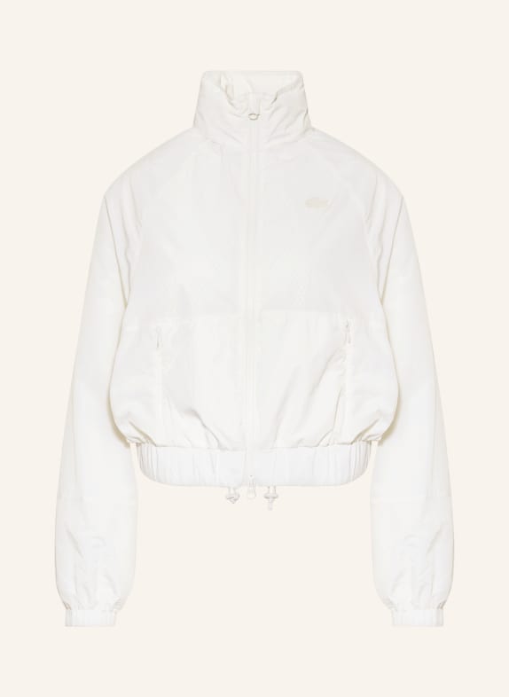LACOSTE Trainingsjacke WEISS