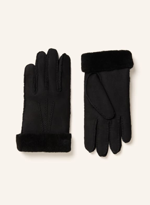 KESSLER Leather gloves ILVY BLACK