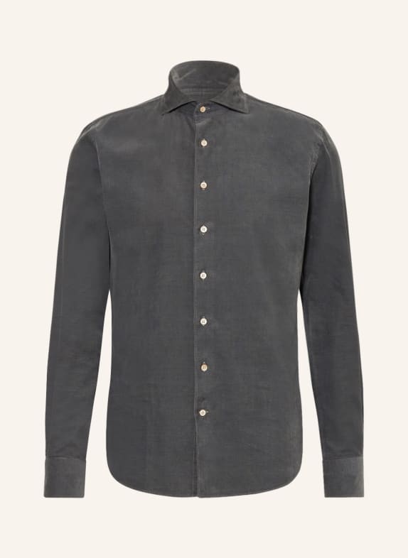 PROFUOMO Corduroy shirt slim fit GREEN