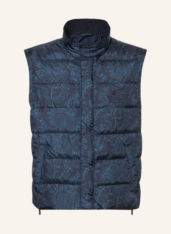 ETRO Daunenweste DUNKELBLAU/ BLAU/ HELLBLAU