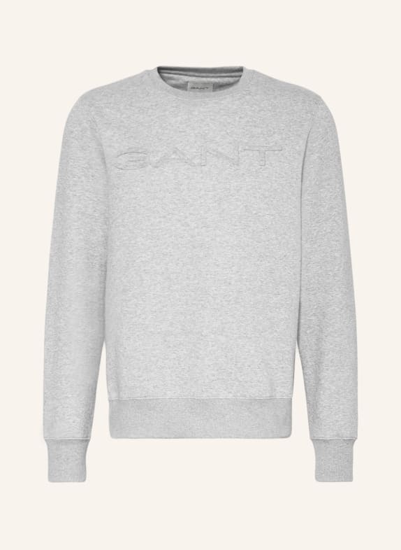 GANT Bluza nierozpinana JASNOCZARY