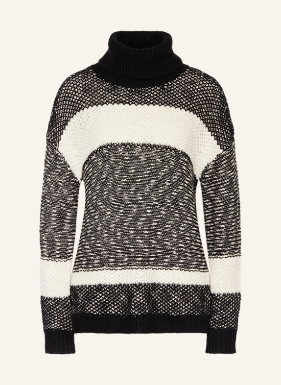 darling harbour Turtleneck sweater BLACK/ CREAM