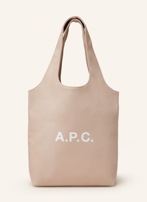 A.P.C. Shopper NINON SMALL RŮŽOVÁ/ BÍLÁ