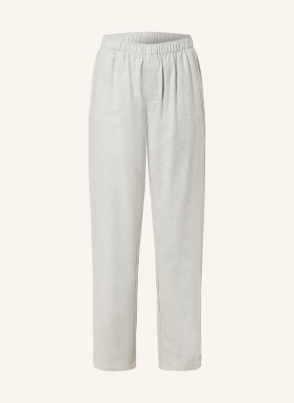 Calvin Klein Pyžamové kalhoty PURE FLANELL z flanelu ŠEDÁ