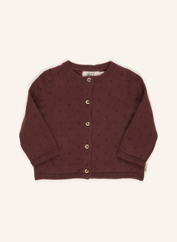 WHEAT Strickjacke 2118 aubergine