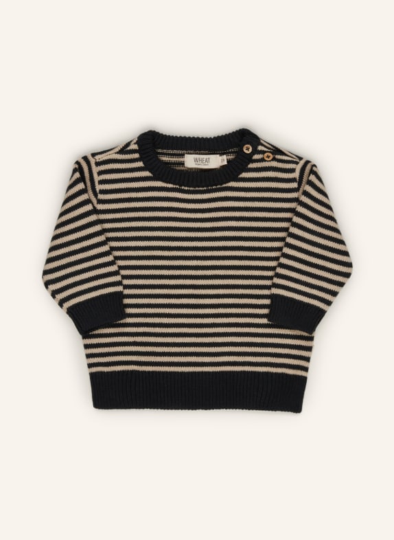 WHEAT Pullover BLAU/ BEIGE