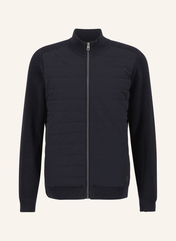 FYNCH-HATTON Strickjacke im Materialmix BLAU