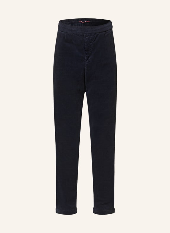 TOMMY HILFIGER Corduroy trousers in jogger style relaxed tapered fit DARK BLUE