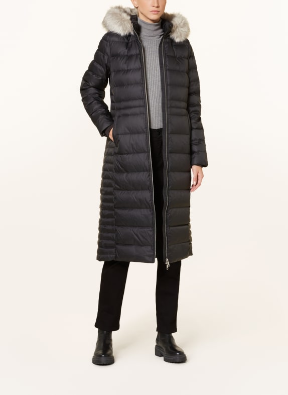 TOMMY HILFIGER Down coat TYRA with detachable hood and faux fur