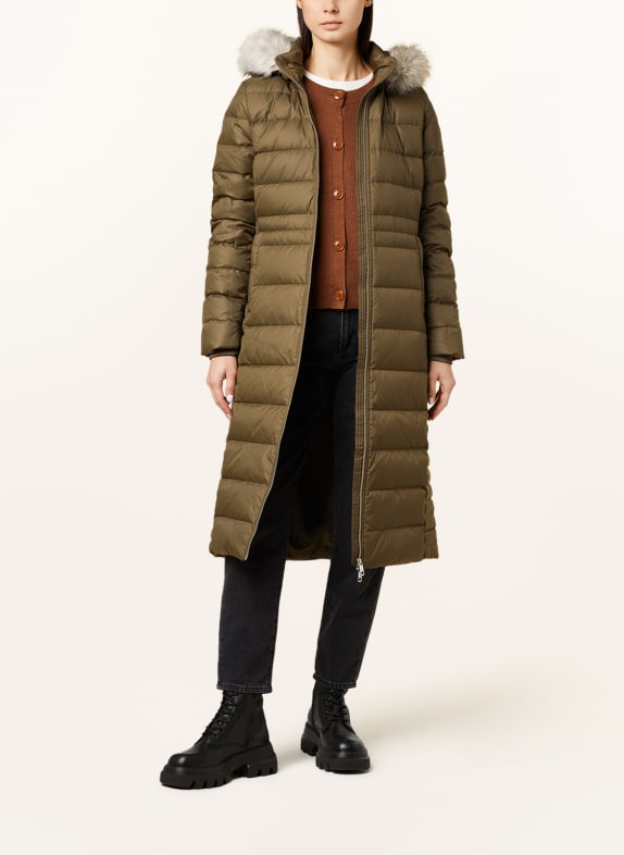TOMMY HILFIGER Down coat TYRA with detachable hood and faux fur