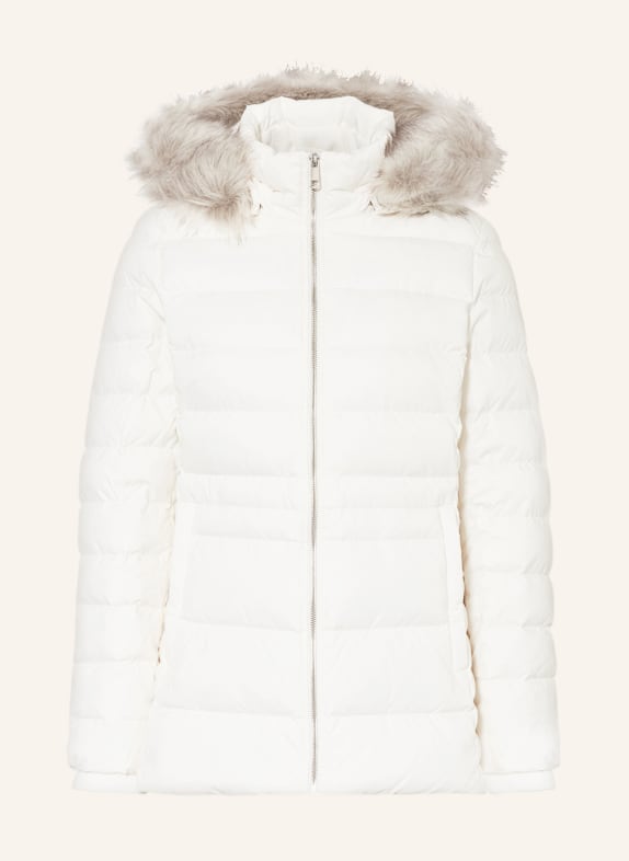 TOMMY HILFIGER Down jacket TYRA with removable hood WHITE