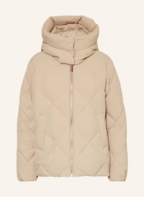 TOMMY HILFIGER Down jacket with removable hood BEIGE