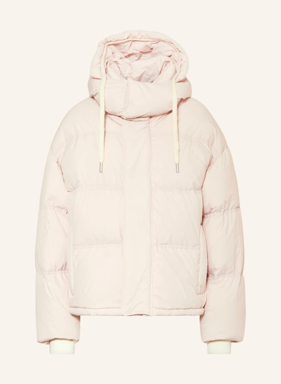 AMI PARIS Oversized down jacket with removable hood LIGHT PINK