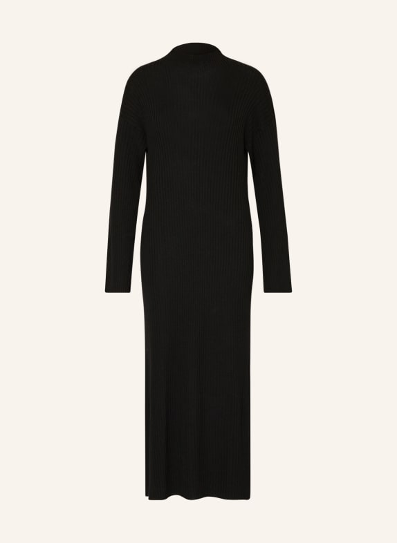LOULOU STUDIO Knit dress ALTRA made of merino wool with cashmere BLACK