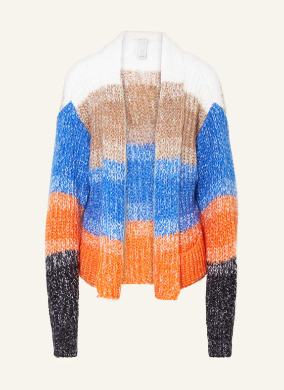 ULLI EHRLICH SPORTALM Strickhülle mit Mohair BEIGE/ BLAU/ ORANGE