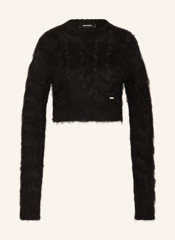 DSQUARED2 Cropped sweater BLACK