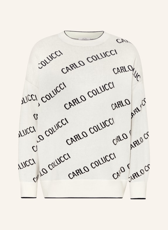 CARLO COLUCCI Sweter KREMOWY/ CZARNY