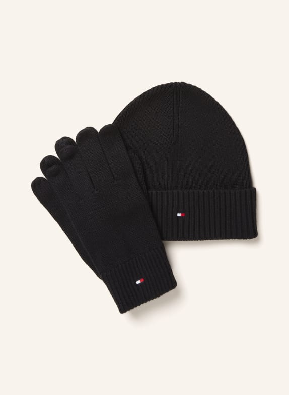 TOMMY HILFIGER Set: Beanie and gloves