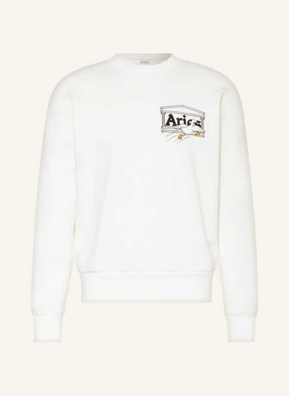 Aries Arise Sweatshirt WHITE/ BLACK/ YELLOW