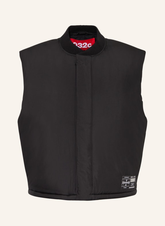032c Quilted vest SPIDERLEG BLACK/ WHITE