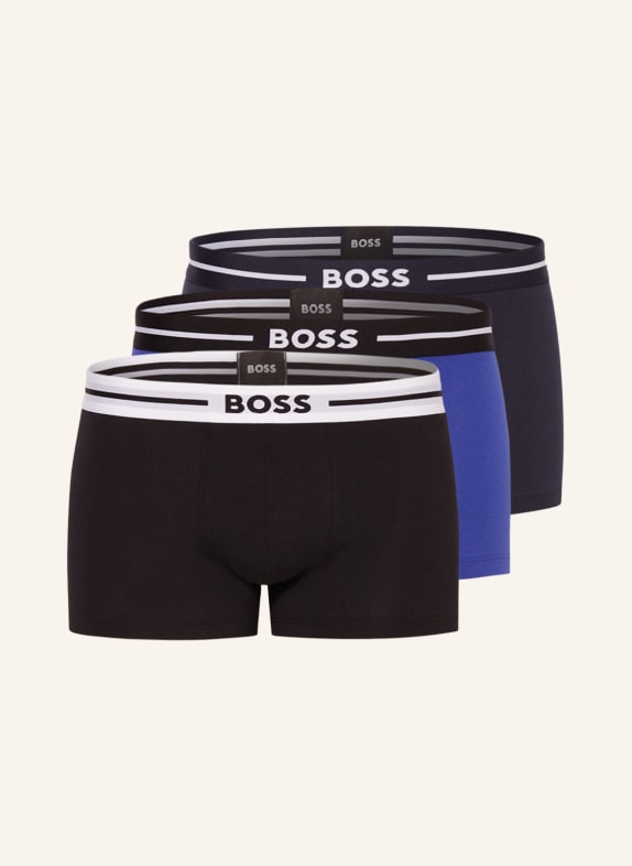 BOSS 3er-Pack Boxershorts BOLD DUNKELBLAU/ SCHWARZ/ BLAU
