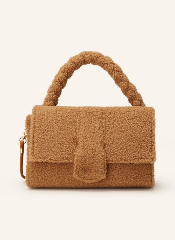 ViaMailBag Handbag ZURIGO TEDDY made of teddy CAMEL