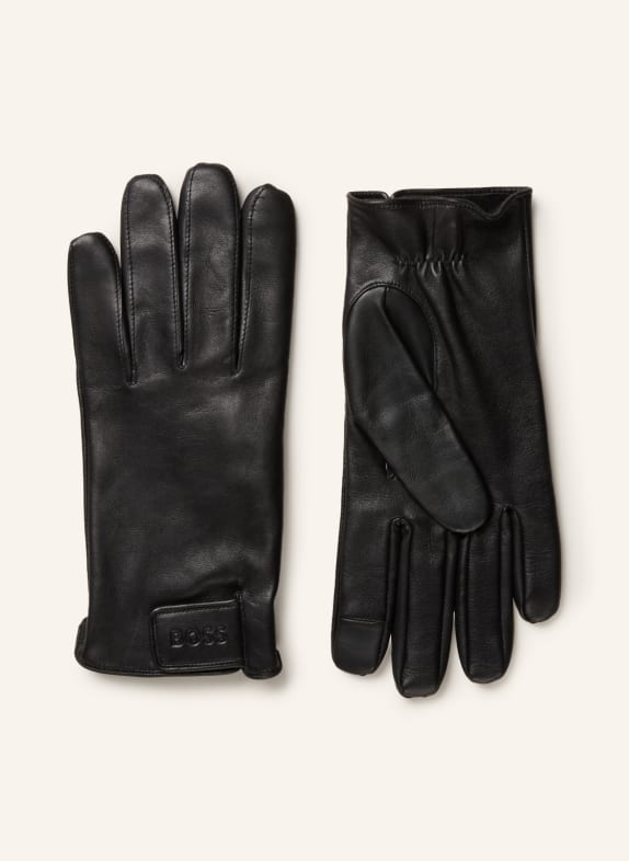 BOSS Leather gloves HELKOP