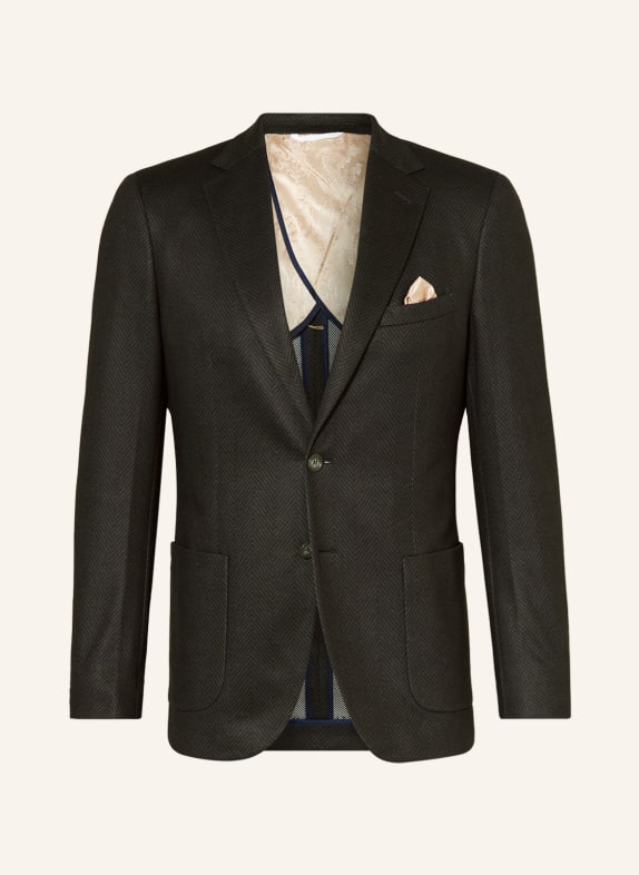 PAUL Suit jacket slim fit in jersey 780 OLIVE