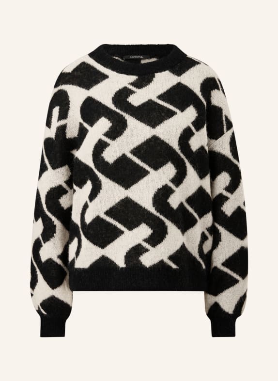 comma Sweater BLACK/ LIGHT GRAY