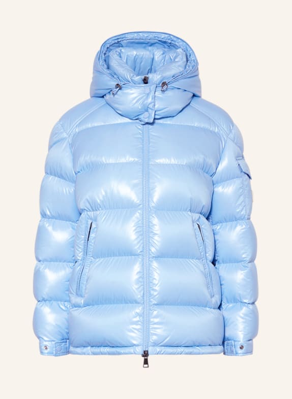 MONCLER Down jacket MAIRE with removable hood LIGHT BLUE