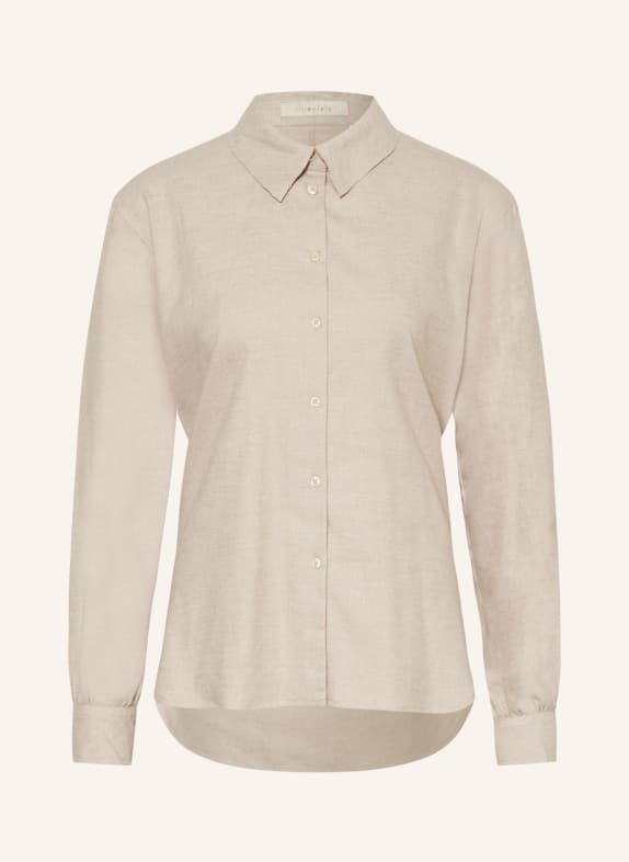 lilienfels Shirt blouse in flannel BEIGE