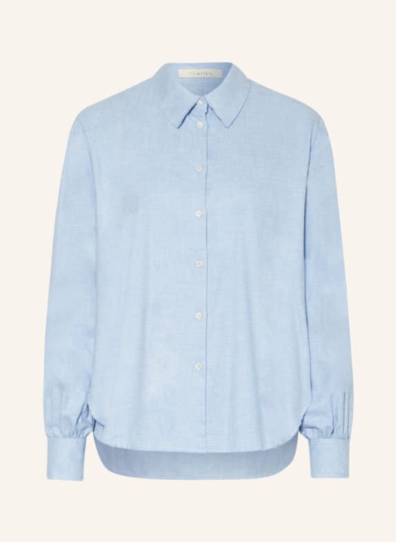 lilienfels Shirt blouse in flannel LIGHT BLUE