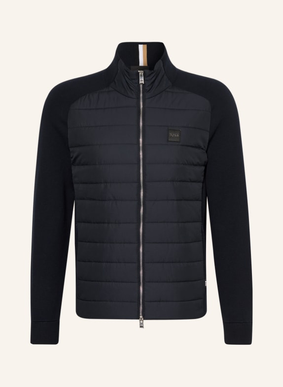 BOSS Jacke MEDESIMO im Materialmix DUNKELBLAU