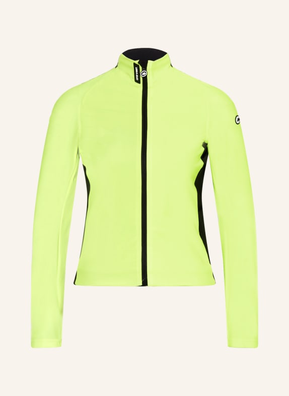 ASSOS Softshell cycling jacket UMA GT ULTRAZ EVO NEON YELLOW/ BLACK