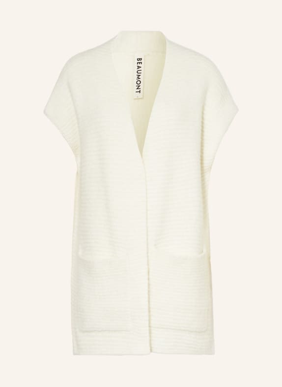 BEAUMONT Knit cardigan WHITE