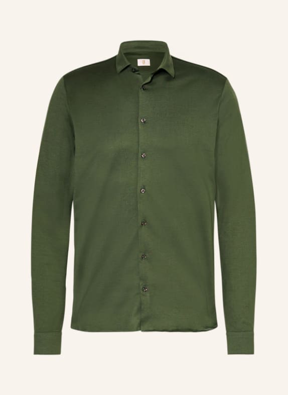 Q1 Manufaktur Jersey shirt extra slim fit OLIVE