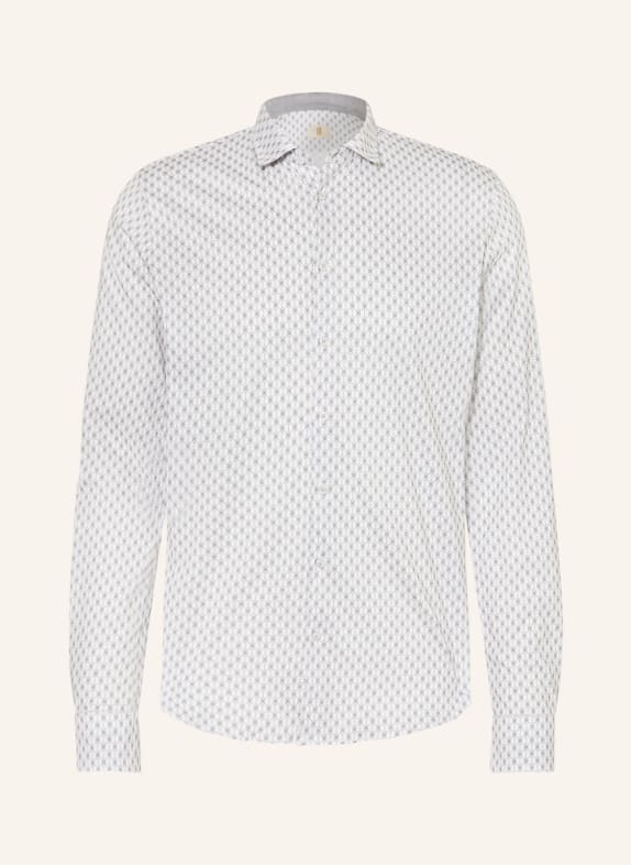 Q1 Manufaktur Jerseyhemd Extra Slim Fit GRAU/ WEISS
