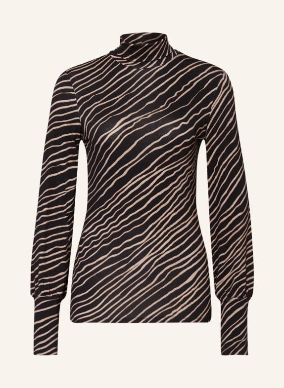 MARC AUREL Longsleeve SCHWARZ/ HELLBRAUN