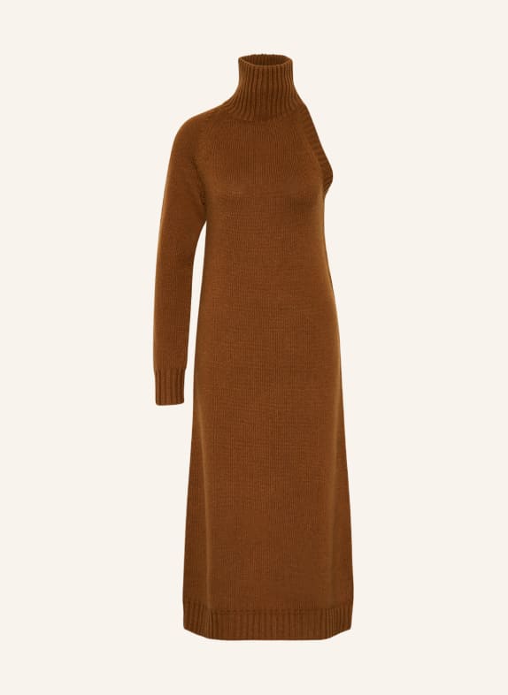 Max Mara Knit dress NOME with cashmere BROWN