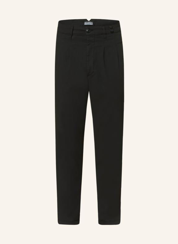 GABBA Trousers FIRENZE tapered fit BLACK